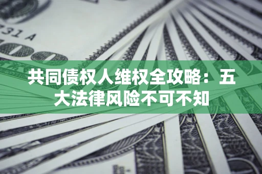 武汉共同债权人维权全攻略：五大法律风险不可不知