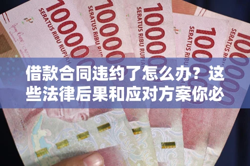 武汉借款合同违约了怎么办？这些法律后果和应对方案你必须知道