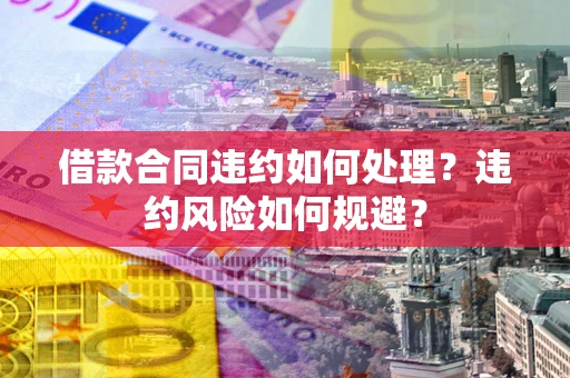 武汉借款合同违约如何处理？违约风险如何规避？