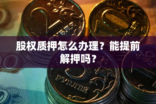 武汉股权质押怎么办理？能提前解押吗？